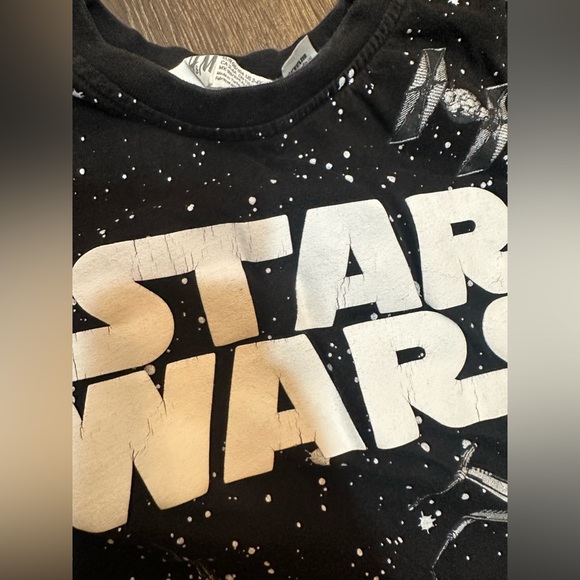 Bundle of boys star Wars Chewbacca sweater and black Star Wars t shirt size 3t - Picture 4 of 10